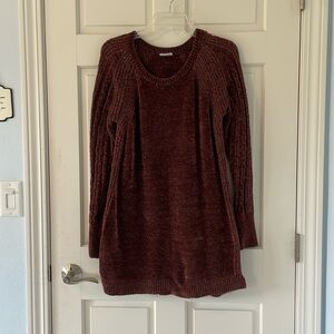 LuLaRoe Chocolate Brown Chenille Sweater Dress